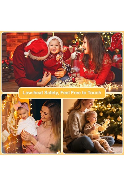 Bionatura 50M 500LED Warm White Christmas String Lights, Indoor/Outdoor, LED, Perfect for Christmas & Wedding