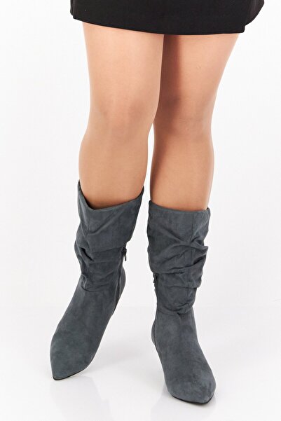 Alfani Women Lissaf Mid Calf Ankle Boots, Grey