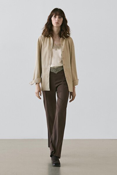 Massimo Dutti Cep detaylı İspanyol paça pantolon