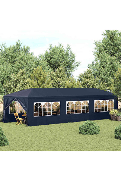 vidaxl خيمة حفلات زرقاء 3x9 متر