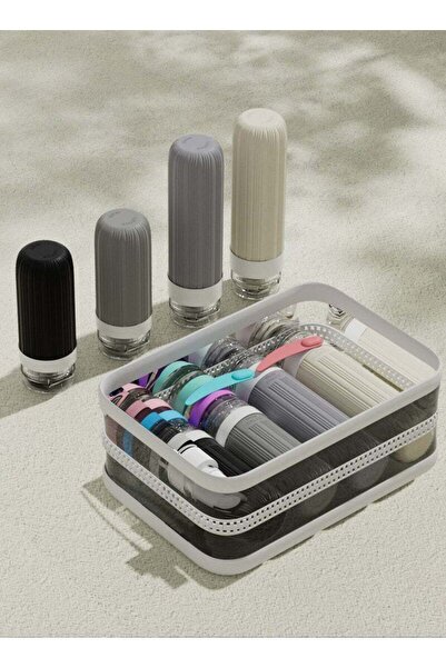 X SPRING 17packaging of toiletries travel bottles, TSA-approved silicone trav...