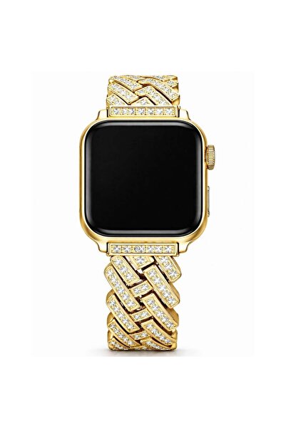 UnDePlus Watch 40mm Strap Stone Inlaid Thin Metal Strap 103