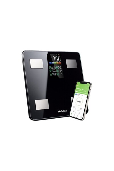 Ruhhy Analytical bathroom scale, LCD display, 20675
