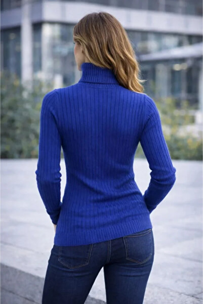 JANES Fisherman Collar Knitted Sweater Cotton Thick Corded Fabric Weaving - I...