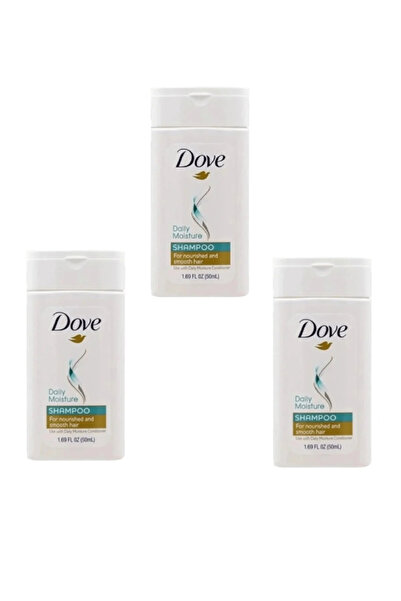 Dove (Dove) 3 x 50ml Daily Moisturizing Shampoos