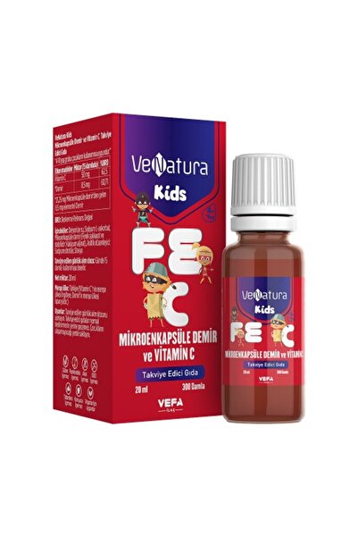 VeNatura Kids Mikroenkapsüle Demir ve Vitamin C 20 ml