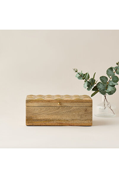 Lifestyle Decorative Wooden Box - 49x42 cms