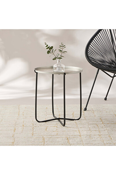 Lifestyle طاولة جانبية مغربية بسطح معدني محفور - 42 × 45 سم