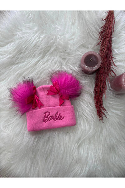 BİGÜMEX Barbie Bow Double Pompon Beanie Age 2/8