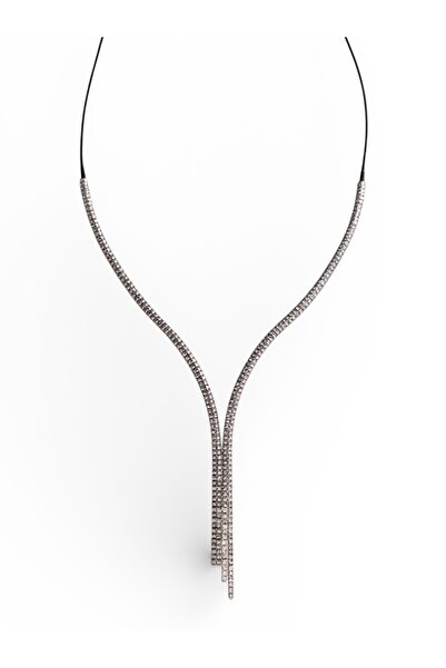 Hakan Güler Kuyumculuk 14 Ayar Beyaz Altın Su Yolu Gerdanlık