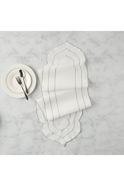 Lifestyle مفرش طاولة مطرز من نور - 180 × 33 سم