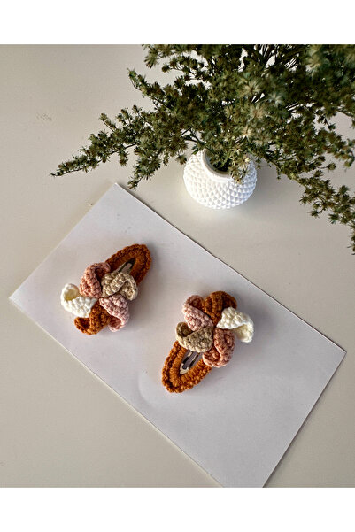 livadesign7 Hair Clip Special Design Handmade 2-Piece Snap Clip Set