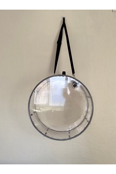 STAİNLES 51cm Şeffaf RGB Işıklı Profesyonel Asma Davul(Profesyonel Tokmak ve ...