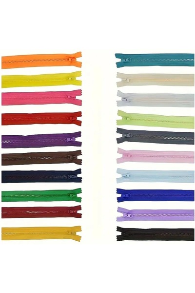 e tuhafiye 10 Adet Renkli Kemik Dişli Altı Açılır Mont-Hırka-Sweatshirt -Çant...