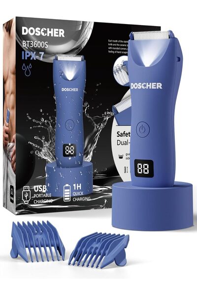 Generics ماكينة تشذيب شعر الجسم الكهربائية للرجال من دوشر، ماكينة حلاقة جسم ق...