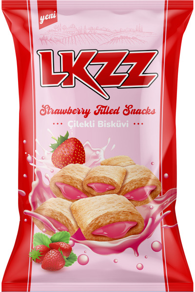 MJ COMPANY LKZZ Çilekli Bisküvi 30 ADET 35 GR
