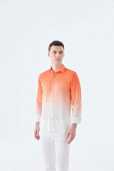 Jakamen Cămașă turcoaz cu guler cu nasturi, croială confortabilă, ușor de călcat