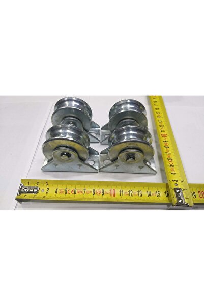 Falo 4 ADET 60 MM 6 CM TERKERLEK BOYU KEPLİ BİLYALI SÜRGÜLÜ DEMİR KAPI MAKARASI