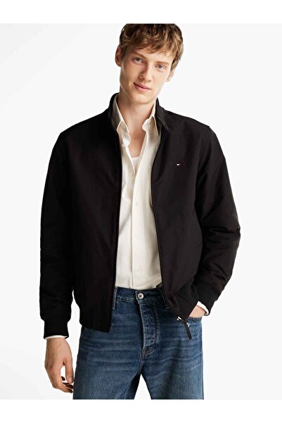 Tommy Hilfiger Men's Brand Logo Stand Collar Regular Fit Recycled Polyester C...