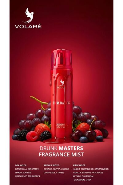 Volare Drunk Masters Body Mist, Unisex, 250 ml