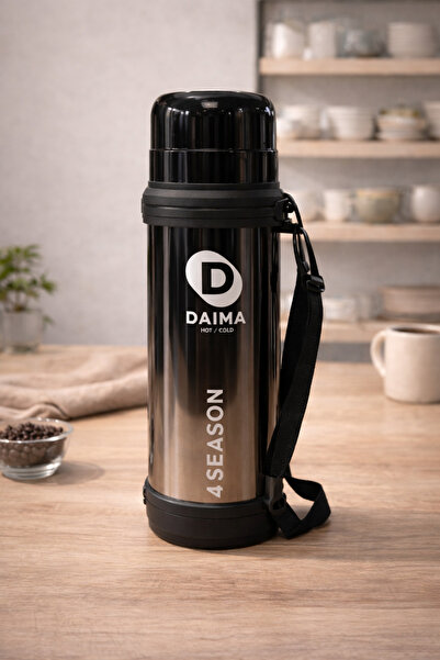 Daima 4 Season 24 Saat Sıcak 24 Saat Soğuk Termos Siyah 1800 Ml