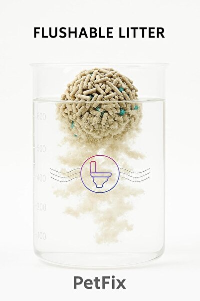 PetFix Tofu Mixed Cat Litter – Original | Unscented, Fast Clumping, Dust-Free...