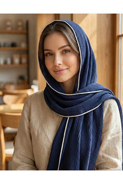 SilkTouch Straight Muslin Shawl with Bias Cord