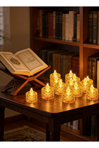 Pomefar Ramadan Decorations, 24PCS LED Tea Lights Candles : Flameless Candles...