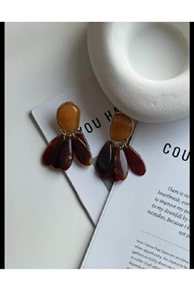 Nil's BUTİK آي.واي. أقراط خفيفة الوزن بتصميم عظمي (7 سم)