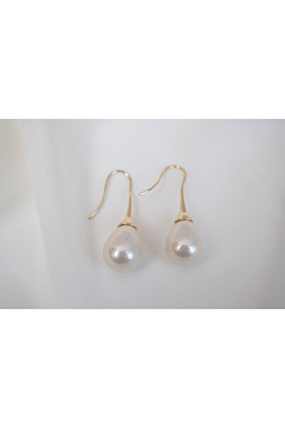 ATELİER TUĞBA أقراط متدلية KP148 ذهبية اللون بمظهر اللؤلؤ