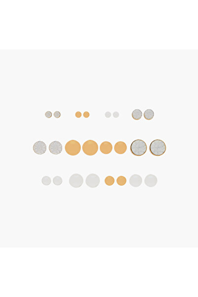 Lifestyle Assorted Earrings with Pushback Closure - Set of 12