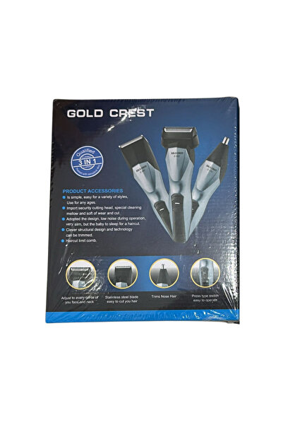 Gold Crest ماكينة حلاقة رجالية 3 في 1