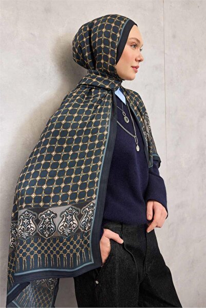 Silk Home Floş Viskon Organic Shawl Rope Pattern Emerald 195X75