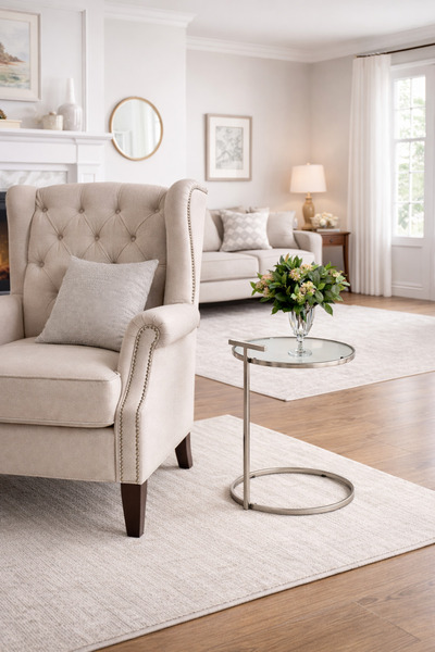 alkametal kulplu yan sehpa