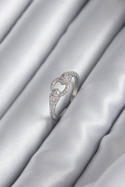 blackpure خاتم نسائي نحاسي فضي اللون مرصع بحجر الزركون على شكل ثعبان