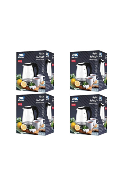 DR.ELECTRIC Four electric glass kettles, model DR1115, 1.7 liter capacity, 15...