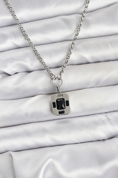 blackpure 316L Steel Chain Silver Color Vintage Model Women's Necklace