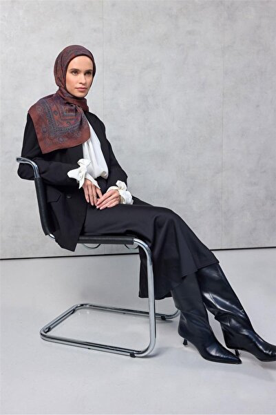 Silk Home Viscose Velora Scarf Four Seasons Brown 90X90