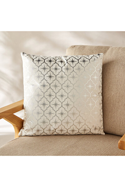Lifestyle طقم وسائد محشو من قطعتين بنقشة نجوم - 45 × 45 سم