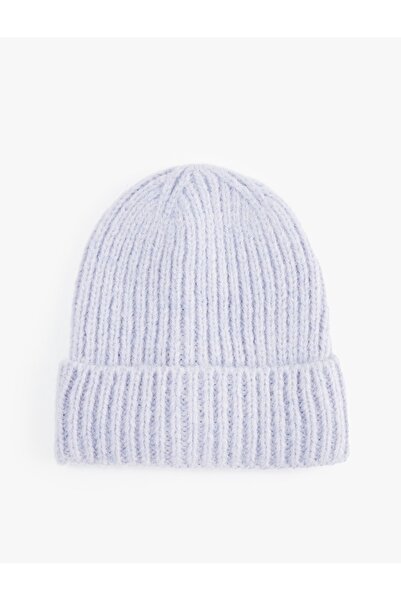 Koton قبعة نسائية محبوكة بطبقة أساسية - X سيما تاركان