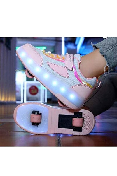 Beauenty LED Flash Light Sneaker Skate Shoes with Wheels