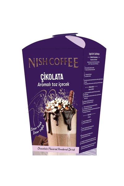 Nish Coffee Nish Chai Tea Latte, Çikolata Aromalı Toz İçecek 2'li Set 2x250 Gr