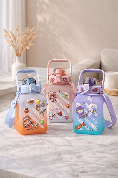 Anadolu Saray Motivasyonel Su Matarası 1.5 L Tritan Spor Suluk BPA İçermez St...