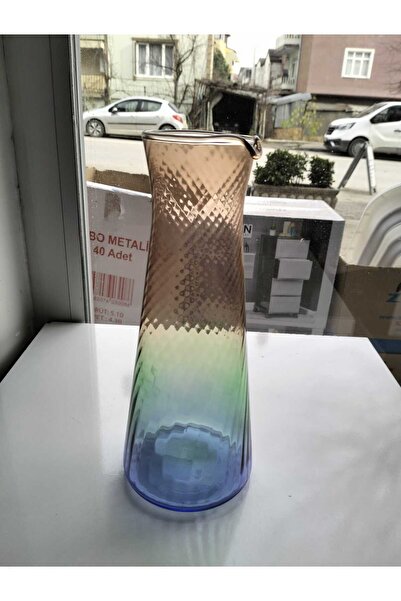 kurt41 مزهرية زجاجية على شكل زهرة، مزهرية زجاجية شفافة حديثة، بارتفاع 28 سم ل...