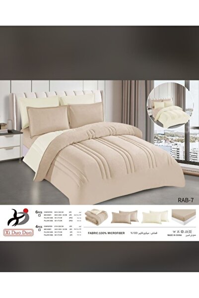 alzawia Double bedsheet set, velvet, double-sided, 6 pieces