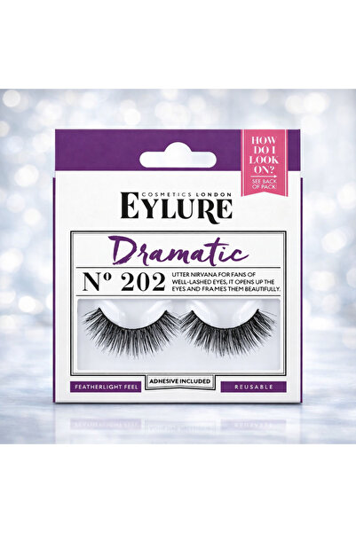 Eylure لندن رقم 202 - رموش صناعية احترافية ذات لمسة نهائية درامية
