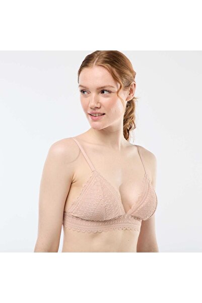 KIABI Lace Triangle Bra PINK