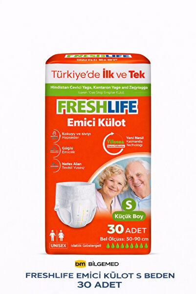 Freshlife EMİCİ KÜLOT S BEDEN – 30 ADET