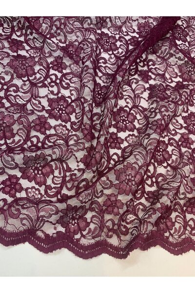 Yiğit Kumaş Ύφασμα δαντέλας από κορδόνι δαμάσκηνου – με λουλουδάτο σχέδιο