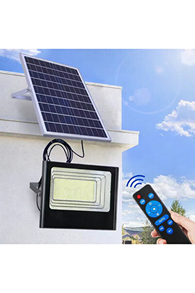 Zenorius Lampă Solară LED Exterior cu Telecomandă și Panou Solar Separat, Ilu...